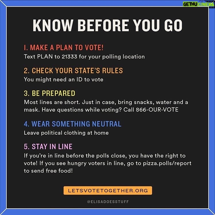 Ashleigh Cummings Instagram - Tomorrow!! For in-person voters, here’s your checklist 💜 swipe right for PHONE NUMBERS to call in case of issues while voting! Save it. Share it. And pleassssse do wear a mask/sanitize your phalanges at all opportunities🖖 Link in bio for more voter info and ways to help if you’ve already voted/not a citizen! #electionactions