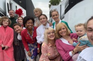 Augustus Prew Instagram - NOLLY IS OUT IN THE UK TODAY on @itvxofficial !!!!!
Best. Summer. EVER.
From start to finish, pure joy reigned. Love and miss my Nolly cast and crew, you guys, what a magical time we had together making something really really special that I am so incredibly proud to be a part of. Thanks to @russelltdavies63 and @pjuk for having me on for the ride and special thanks to my dear new friend and long time national icon, Helena Bonham Carter for being even more completely fucking fabulous than I’d imagined her to be. Enjoy! Now everyone all together please, “Hello, Crossroads Motel…!”