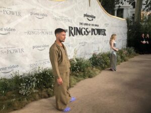 Augustus Prew Instagram - Lord of the Rings- The Rings of Power Premiere was last night in London ❤️ And yes I was wearing crocs 😏 

Sept 2nd 2022, the journey begins @lotronprime
