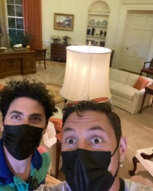 Augustus Prew Instagram - Me and @dankyklein geeked the fuck out at the Reagan Presidential Library, went on 1980’s Air Force One baby (yeeeeaaahhhh!!!), bought every single commemorative photo possible AND saw a model of a horse with no legs coming out of the floor there for some reason