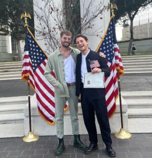 Augustus Prew Instagram - Meet the newest citizen of these beautiful United States of America! 😊🇺🇸❤️