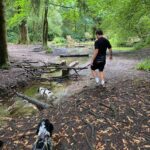 Augustus Prew Instagram - Ran up loads of hills and through Longleat Forest for several miles with a dog harnessed to me in Wiltshire with my hardcore cousin @feeblesb Highly recommend if you wanna get real sweaty and be at one with the universe and Flora her cocker spaniel 😋💦🐕‍🦺🦮 Shear Water Lake, Longleat Estate