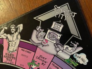 Augustus Prew Instagram - Playing Gay Monopoly on Fire Island with some of my chosen family is truly what life is all about and exactly what nature intended. Thank you Weather Queen for honoring our games night with a dramatic storm, it added the chicest snuggliest backdrop to our games night. Love ya girl.
Quick bit of history- Gay Monopoly was an unofficial tongue in cheek version of monopoly developed by “The Parker Sisters”- truly some of the wittiest writers of all time (see “You were caught eating quiche”card) in 1983 to raise money to fund AIDS research which at the time was already devastating the gay community and which very little was being done to prevent by the (straight) powers that be (google Larry Kramer/Eric Sawyer/Anthony Fauci). You could buy it in stores and everything until Parker Brothers (owners of the actual monopoly game) sued them for copyright infringement because a)they are homophobic capitalists (ironic also given that the game was initially created to warn against capitalism) and b) they are boring (see Straight City photo to understand that reference). It’s now a really rare gem of a game so if you have/find one, look after it with all your heart and keep it close because it has immense historic significance. My favorite part of the game is the “Do you know your queer history?” card, where if you land on it have to answer a question about influential queer people throughout history- I learned about George Washington Carver, HansChristian Andersen and Benjamin Britten and was reminded of the passage in the Bible that tells us that King David loved his boyfriend Jonathan “surpassing the love of a woman” in the book of Samuel. Yes that’s actually in the Bible so you can keep that one for your next holiday season. Oh and the Benjamin Britten was gay. Didn’t know that either. Playing it amongst the ghosts of Fire Island (many many many queer people died of AIDS here- most had nowhere else to go) and a mere block from the house of Patient Zero (the first known person to be infected by the HIV virus) was profound to say the least. I love y’all. Look after after each other. Queer people are so powerful. We always have been and we always will be 😘🌈❤️