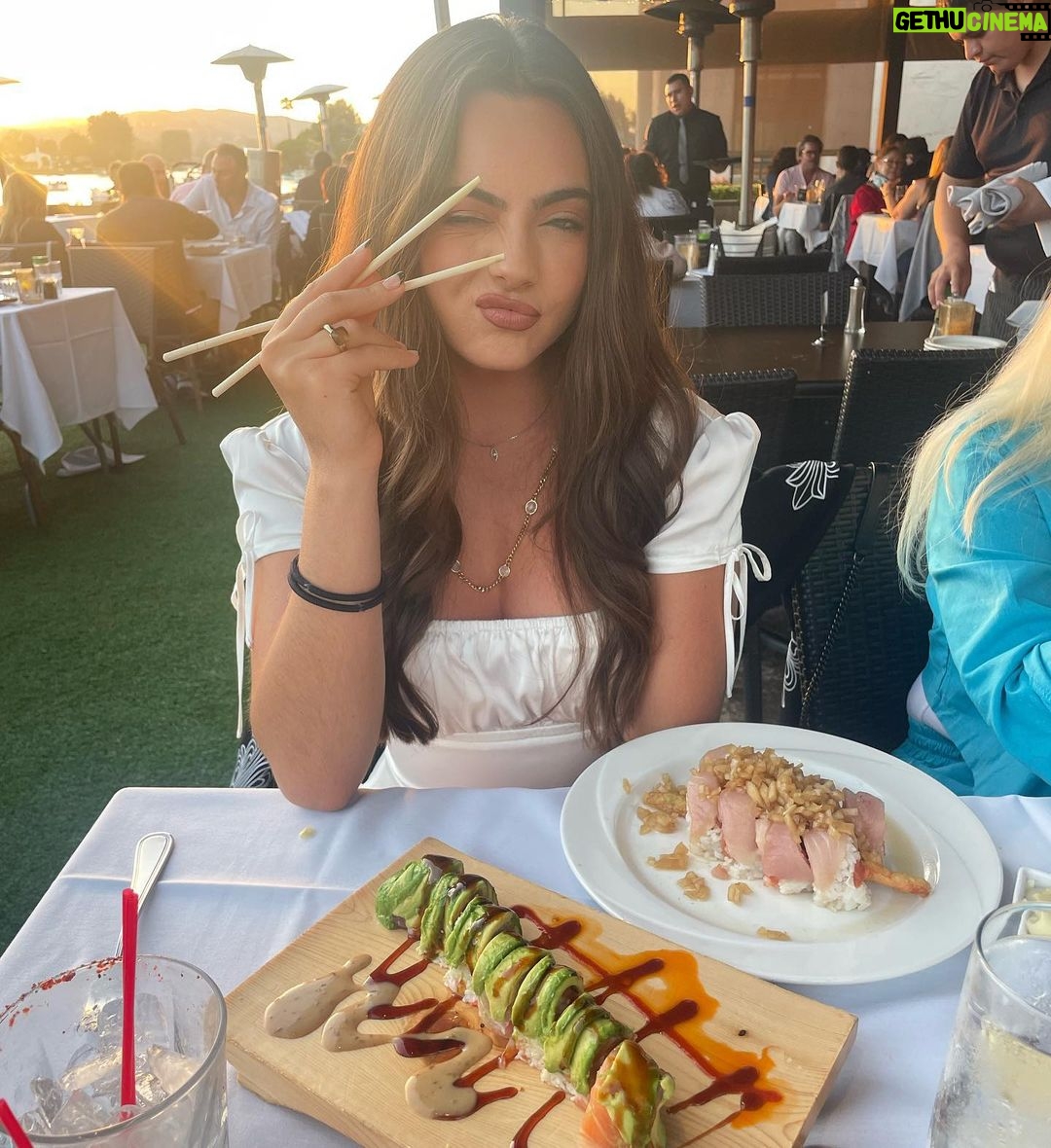 Ava Allan Instagram - smiling at sushi is very on brand for me