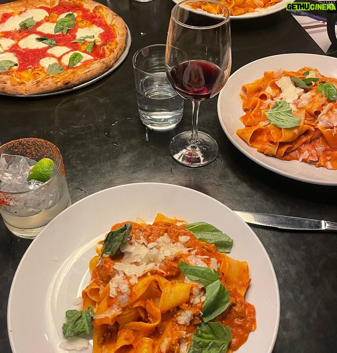 Ava Allan Instagram - Peanut butter whiskey, pancakes and pizza Los Angeles, California