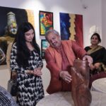 Avani Modi Instagram - Only an artist can understand the hard work, dedication, pain and efforts it takes to create such magnificent work. My best wishes to all the artist who participated in the exhibition. May you all concur the world with your skills. Thank you @smrutisirsat for having me there to cut was the magic of the art. @tajmahalmumbai @preetamsingh_07