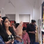 Avani Modi Instagram - Only an artist can understand the hard work, dedication, pain and efforts it takes to create such magnificent work. My best wishes to all the artist who participated in the exhibition. May you all concur the world with your skills. Thank you @smrutisirsat for having me there to cut was the magic of the art. @tajmahalmumbai @preetamsingh_07