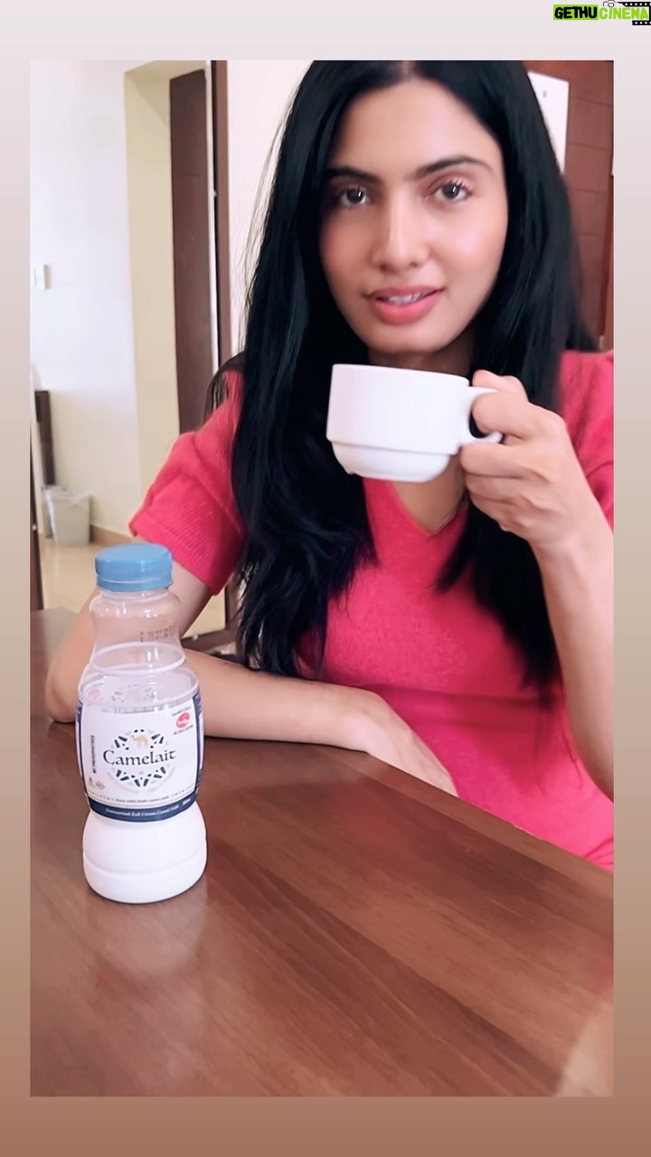 Avani Modi Instagram - Tried a camel milk coffee in dubai. It tastes bit weird but worth trying 😄 ☕️ #dubai🇦🇪 #camel #camelmilk #coffee
