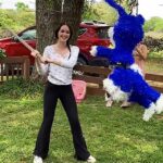 Avi Lake Instagram – You’re never too old to beat a piñata! Happy Easter!!🐰💕🍭 #happyeaster #actionshot
