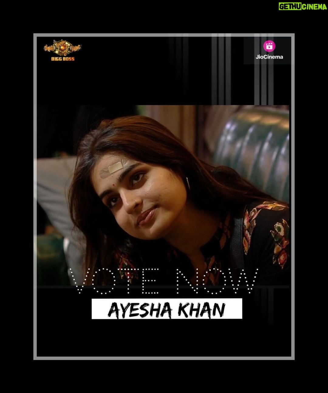 Ayesha Khan Instagram - Wednesday already? Dher saara pyar aur support ke liye tahe dil se shukriya❤️ Vote for #ayeshakhan On the official @officialjiocinema App.Voting lines will close on Friday at 10am. Slide to see the process❤️. #ayeshakhan #biggboss17 #trending #instagram #insta #instagood