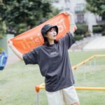Ayuri Yoshinaga Instagram - @thisislastband さんの グッズモデルをさせて頂きました🩵 どのグッズもパステルカラーで可愛かった🫣💛