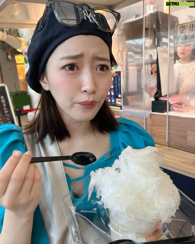 Ayuri Yoshinaga Instagram - 最近食べたかき氷の中で1番美味しかった🍧 #かき氷 #夏休み #여행스타그램
