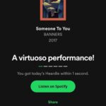 Banners Instagram - Someone to You went double platinum in the US and I was the Heardle too. Let’s face it I’ve peaked and now I’ve gotta come to terms with that….also thank you for everything everyone. I really love you. ❤️