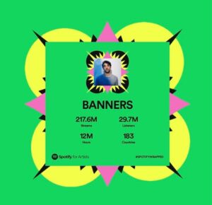 Banners Instagram - Ah thanks for hanging out this year everyone. There’s loads more music next year too but for now thank you so much. You all mean the world to me.
