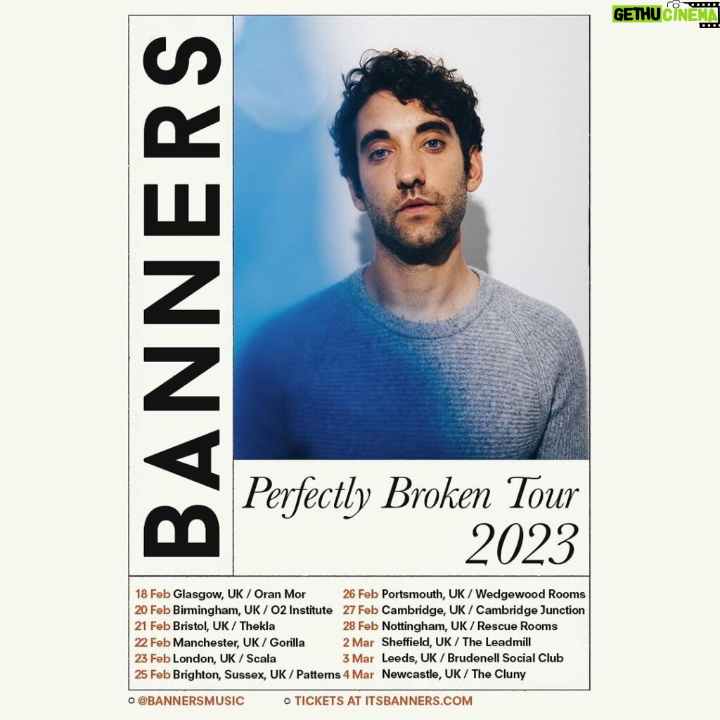 Banners Instagram - I’m only going on tour aren't I?! Presale tickets are available tomorrow September 21st at 12pm BST, and you can sign up for the presale code now at itsbanners.com/#tour. All other tickets on sale Friday September 23rd at 10am local time!