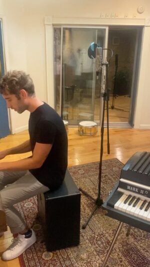 Banners Instagram - Just recording in a studio sat on a guitar amp like a rockstar no big deal get over it