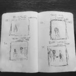 Banners Instagram - I made a video for Name in Lights with my pals Nick, Helen and Ed. Here is the storyboard I made when we were coming up with the idea. Sometimes I can't believe how good I am at drawing, you know?