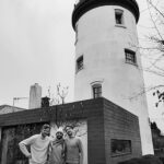 Banners Instagram - I’ve been recording music in a lighthouse with my mates like it’s all a wonderful dream. Here’s a picture of us looking like we lived there 100 years ago and we’ve been putting music on Spotify from the past like time travelling disco ghosts. Or something.