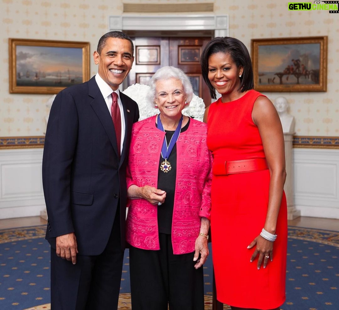 Barack Obama Instagram - When a young Sandra Day graduated from Stanford Law School near the top of her class — in two years instead of the usual three — she was offered just one job in the private sector. Her prospective employer asked her how well she typed and told her there might be work for her as a legal secretary. Fortunately for us, she set her sights a little higher — becoming the first woman to serve as a U.S. Supreme Court justice. As a judge and Arizona legislator, a cancer survivor and child of the Texas plains, Sandra Day O'Connor was like the pilgrim in the poem she sometimes quoted — forging a new path and building a bridge behind her for all young women to follow. Michelle and I send our thoughts to Sandra’s family and everyone who learned from and admired her.