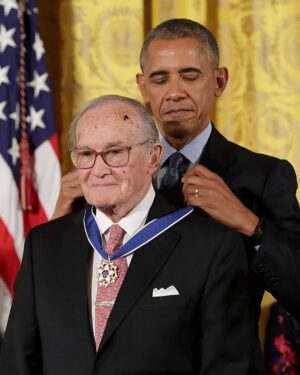Barack Obama Instagram - Newt Minow was a dear friend, mentor and early supporter of mine. He also embodied the ideal of public service – helping launch the satellites that made nationwide broadcasts possible, cementing presidential debates as a national institution, helping usher in public television, and reminding the media of its obligation to foster a well-informed citizenry. I will always owe a great debt to Newt, most of all because he helped introduce me to Michelle when we were both young lawyers in Chicago. We will miss him dearly, just as we miss his beloved wife, Jo, who passed away last year, and send our love and thoughts to their family.