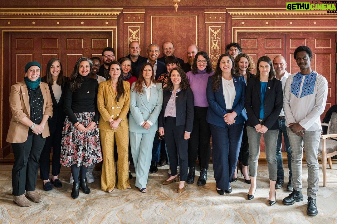 Barack Obama Instagram - I'm so inspired by the @ObamaFoundation leaders I met today in Berlin. These young people are putting in the work to strengthen our communities and move democracy forward.