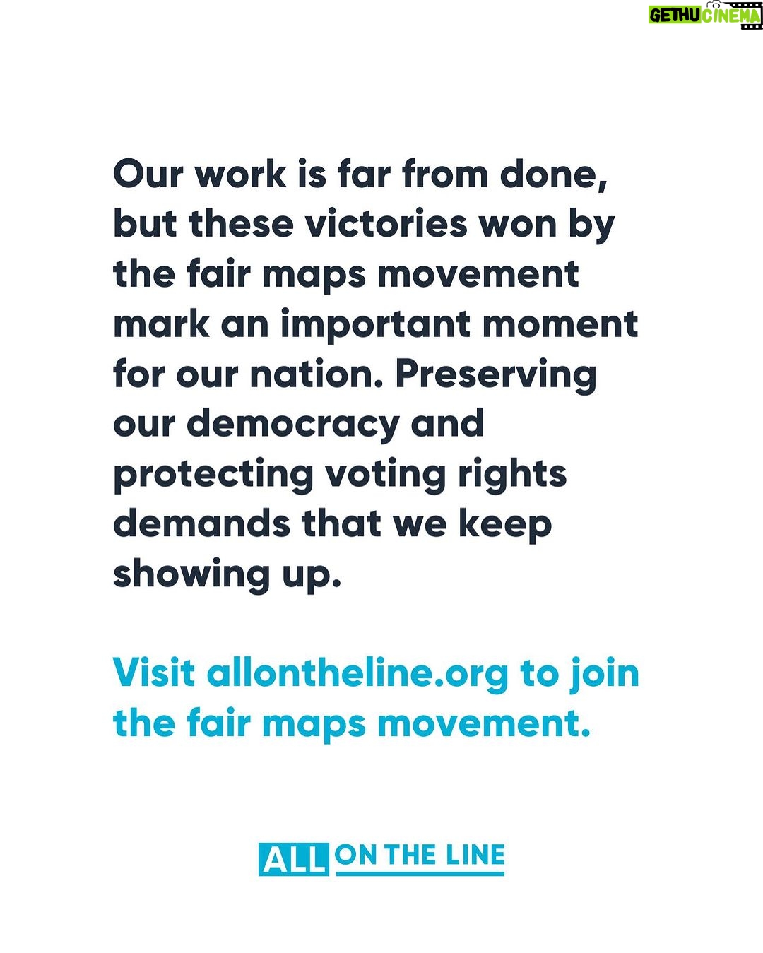 Barack Obama Instagram - Four years ago, I teamed up with @EricHolder to launch @AllOnTheLine. The goal was to take on gerrymandering and make democracy more representative. Since then, they’ve made incredible progress – including helping secure what is by some measures the fairest congressional map in 40 years, and helping win two landmark cases before the U.S. Supreme Court: Moore v. Harper and Allen v. Milligan. In Moore v. Harper, All On The Line’s fair maps movement helped prevent politicians from weakening our system of checks and balances. In Allen v. Milligan, it helped protect Section 2 of the Voting Rights Act, requiring states and local governments to have equal voting procedures regardless of race. This is real progress, but in order to protect our democracy we need to keep showing up. I hope you’ll support All On The Line and the National Redistricting Foundation’s important work at allontheline.org/takeaction.