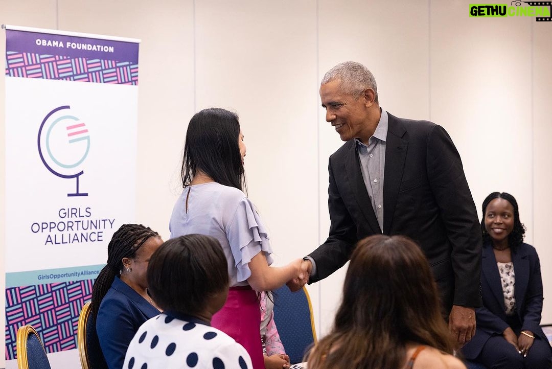 Barack Obama Instagram - While I was in Athens, I spent some time with a remarkable group of leaders from the @GirlsOpportunityAlliance who shared more about their work to educate and empower girls in their communities. Thuba Sibanda, a leader from @PhysicallyActiveYouth in Namibia said something that stuck with me. She said: "When you hear of the mountain that someone else is climbing, you feel energized to climb your own mountain." I'm inspired by the ways leaders like Thuba are creating a brighter future for girls—and ultimately, for all of us.