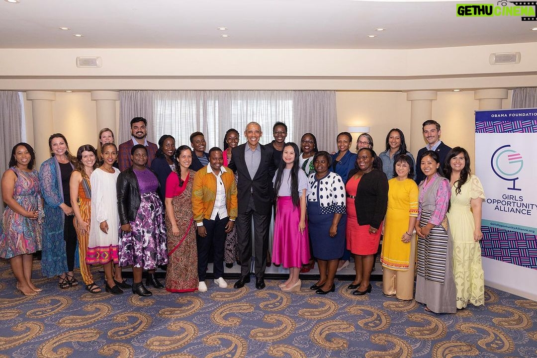 Barack Obama Instagram - While I was in Athens, I spent some time with a remarkable group of leaders from the @GirlsOpportunityAlliance who shared more about their work to educate and empower girls in their communities. Thuba Sibanda, a leader from @PhysicallyActiveYouth in Namibia said something that stuck with me. She said: "When you hear of the mountain that someone else is climbing, you feel energized to climb your own mountain." I'm inspired by the ways leaders like Thuba are creating a brighter future for girls—and ultimately, for all of us.