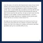 Barack Obama Instagram - Jim Crown was a pillar of Chicago who cared deeply about making our city a place where everybody can thrive. Michelle and I were also very lucky to call him a dear friend. We're heartbroken today, and we send our love to Paula and their wonderful family in this difficult time.