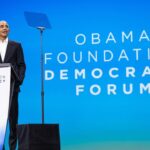 Barack Obama Instagram - Today the @ObamaFoundation brought together leaders, activists, and experts from around the world for our #DemocracyForum to discuss everything from rebuilding trust in our institutions, to the challenges and opportunities that come from AI, to the changing ways we consume information. I also talked about how, when it comes to creating an economic system that supports and sustains our democratic values, we need young leaders to help us think and act anew. I couldn’t be more inspired by the next generation of leaders I’ve met who are creating a more inclusive and equitable society for all.