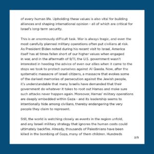 Barack Obama Instagram - I wanted to share some thoughts on what’s happening right now in Israel and Gaza.
