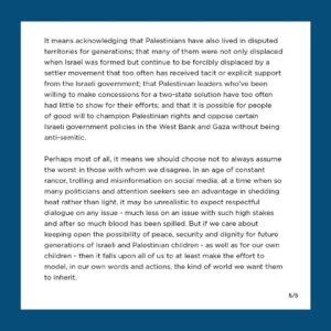 Barack Obama Instagram - I wanted to share some thoughts on what’s happening right now in Israel and Gaza.