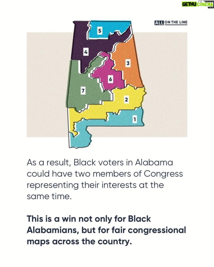 Barack Obama Instagram - Alabama has a new, fairer congressional map that gives Black voters an equal opportunity to elect a candidate of their choice. This is a historic win for voting rights and democracy, and it happened thanks to the hard work of Black voters, advocates, and organizations like the National Redistricting Foundation.