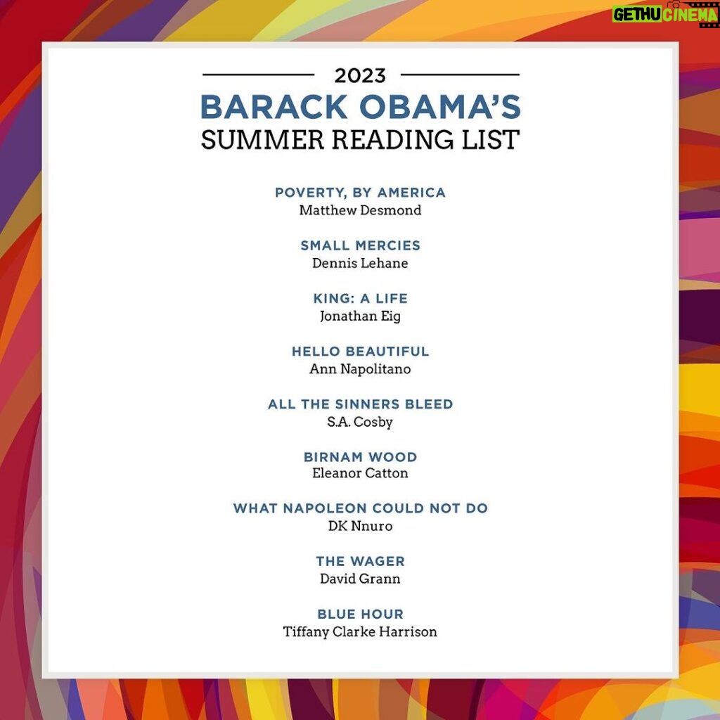 Barack Obama Instagram - Here’s some books that I’m reading this summer. Check them out and let me know what I should be reading next.