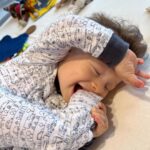 Barbara Akemi Katsuki Instagram - Just one happy baby eating his foot passing by your timeline🤪🫰🏻 #Kai Taipei, Taiwan