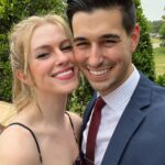 Barbara Dunkelman Instagram - Had the most lovely time with my love @_trevorc celebrating at @kamrin.pester & @getfitwithcedar’s wedding! 🥹❤️