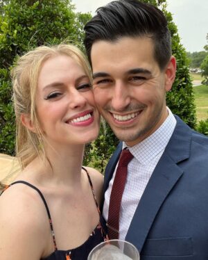 Barbara Dunkelman Instagram - Had the most lovely time with my love @_trevorc celebrating at @kamrin.pester & @getfitwithcedar’s wedding! 🥹❤️
