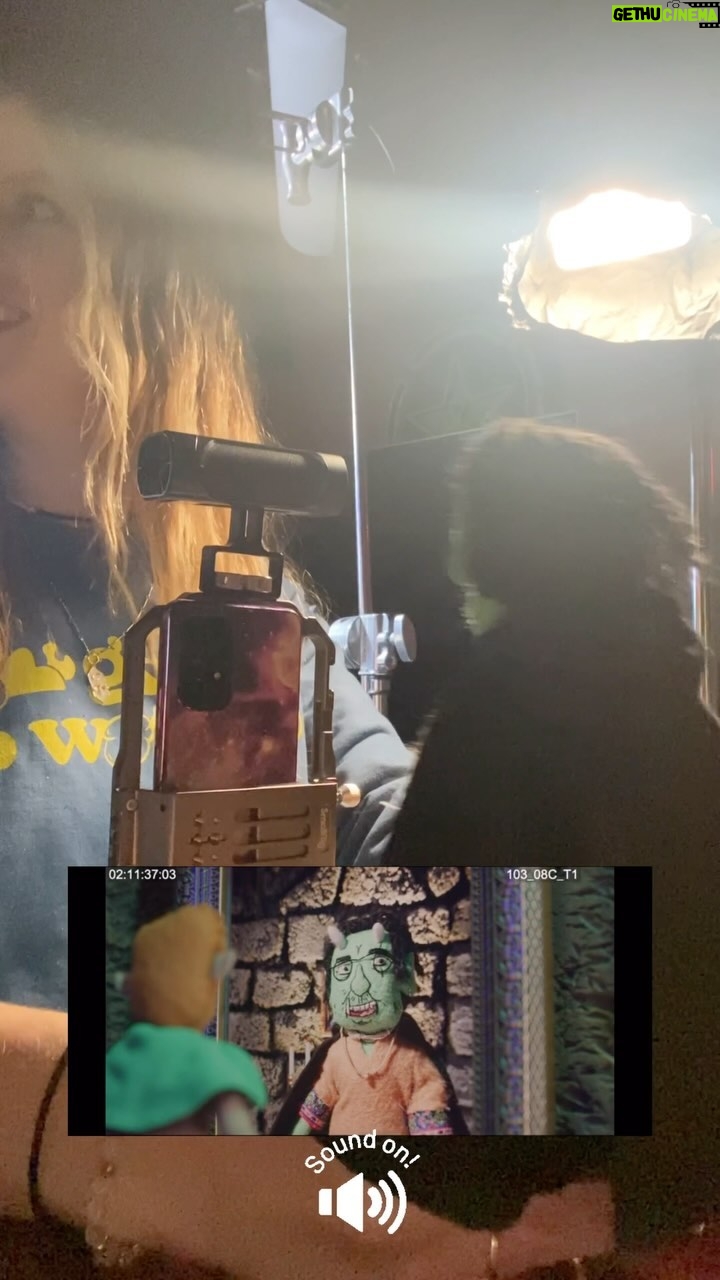 Barbara Dunkelman Instagram - Episode 2 of our puppet show came out today! (This video may spoil some of it) We needed a character to be talking via magic mirror, and we did it practically 🤓 We had an iPad with a picture frame on set, which was on a discord video call with a phone - this is how it looked to film it! So. Much. Fun. Stinky Dragon Adventures has been my favorite production ever.