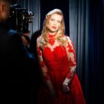 Barbara Dunkelman Instagram - Yes I AM at an Oscars after party in the 50s. 💃🏼✨📽️ Photos: @atwes Hair & Makeup: @erinxtexas Lighting: @kamrin.pester
