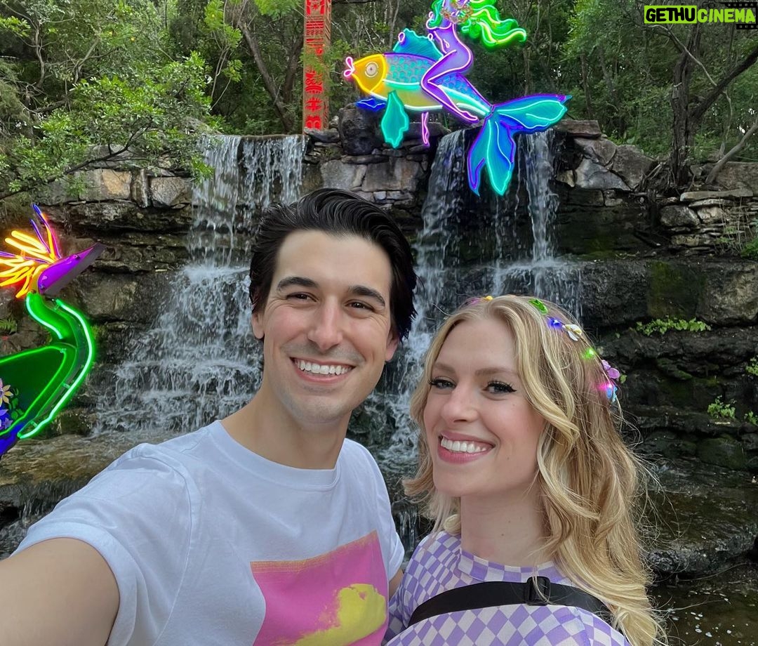 Barbara Dunkelman Instagram - Surreal Garden 🌈🌴🌳⛲️ Zilker Botanical Garden