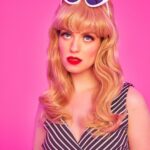 Barbara Dunkelman Instagram - Based on the first Barbie, released 1959. An icon. Photo: @atwes HMU: @erinxtexas More photos on my O F! 🩷/ bimmy