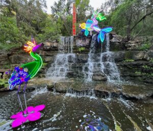Barbara Dunkelman Instagram - Surreal Garden 🌈🌴🌳⛲️ Zilker Botanical Garden