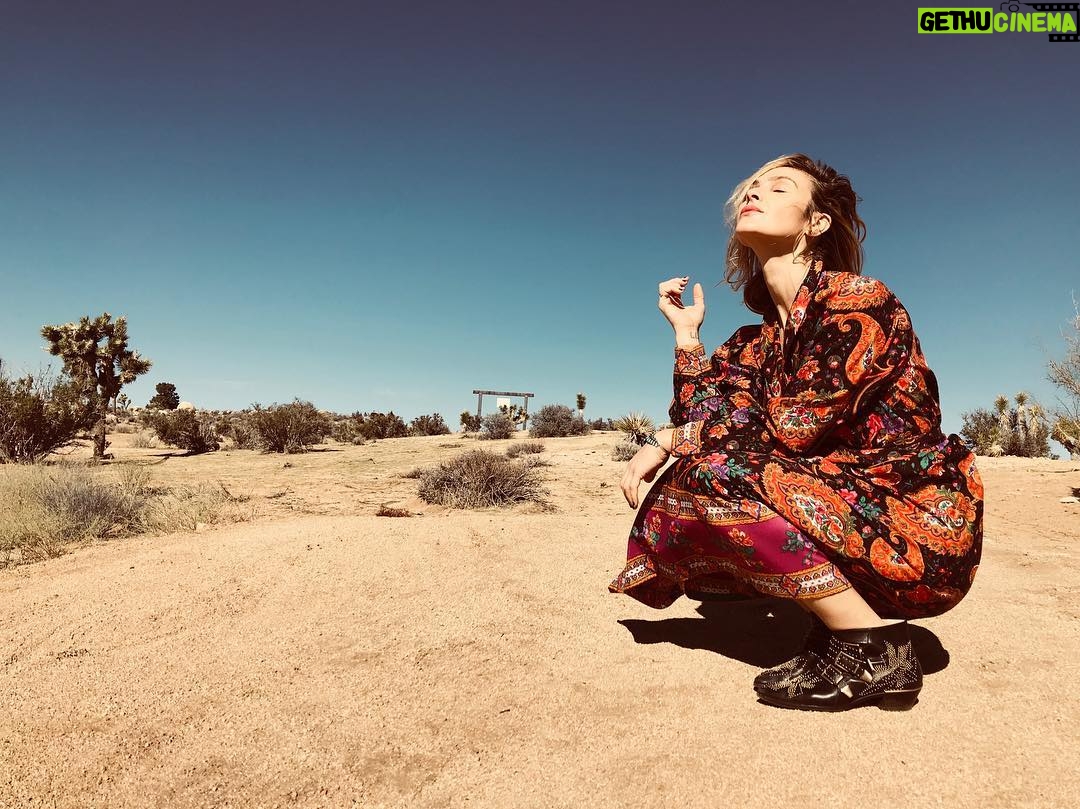 Beau Garrett Instagram - I would drink the sun if it would let me Joshua Tree, California