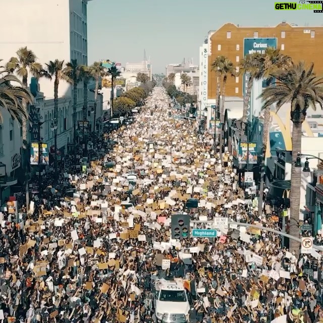 Beau Garrett Instagram - Powerful peaceful protests. Proud to have stood among the thousands. #blacklivesmatter #defundthepolice photo cred @yakooza Hollywood