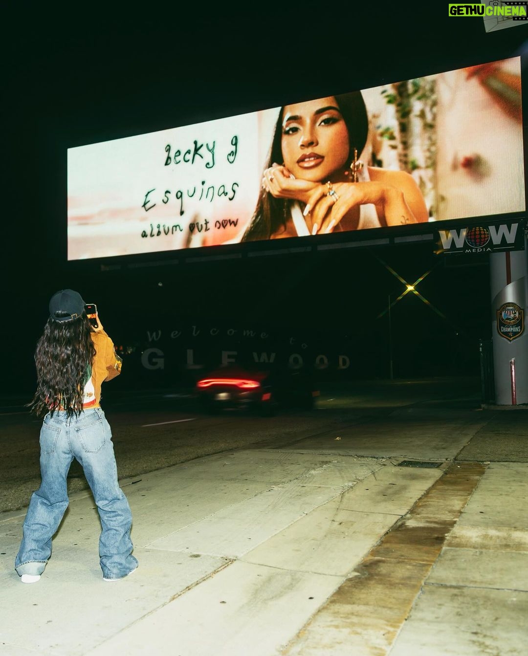 Becky G Instagram - And one day I’mma bring home a Grammy, but no matter what I’ll be bringing home Randy‘s donuts, so what holla when you see me I’m still the same B even when I’m on TV. Inglewood, California