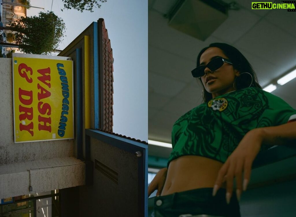 Becky G Instagram - Becky from the block has traveled the world but damn it feels good to be home 🤎 Production @aguitainc Photographer @alfredwashere Makeup @shanell.sorrells Hair @rikkigash Nails @patty3dnails Tan @marisoldelavolta @dolceglow Creative Director @dmatosx Inglewood, California