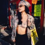 Becky G Instagram - CHICANA EN CUALQUIER ESQUINA 🤎 Photographer @rickyrozay Makeup @marcelogutierrez Hair @evaniefrausto Stylist @marcusjcorrea Style assistant @brutalbrownangel Nails @notbad.as Series creative direction @dmatosx Sunset Park, Brooklyn, N.Y