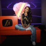 Becky G Instagram - I’m so honored to collaborate with the @lakers to launch the new California Dream Jersey 🫶🏽🥹 This jersey is a tribute to the city that raised me and my forever home 💜💛