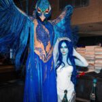 Becky G Instagram - 💙 HAPPY HEIDIWEEN 💙 So much fun celebrating with PATRÓN EL ALTO and the queen of Halloween herself 🫶🏽 #PatronPartner #PatronxBeckyG #HeidiHalloween2023
