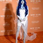 Becky G Instagram - 💙 HAPPY HEIDIWEEN 💙 So much fun celebrating with PATRÓN EL ALTO and the queen of Halloween herself 🫶🏽 #PatronPartner #PatronxBeckyG #HeidiHalloween2023